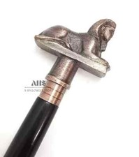Vintage Designer Phoenix Metal Head Handle Wooden Walking Cane Stick Handmade