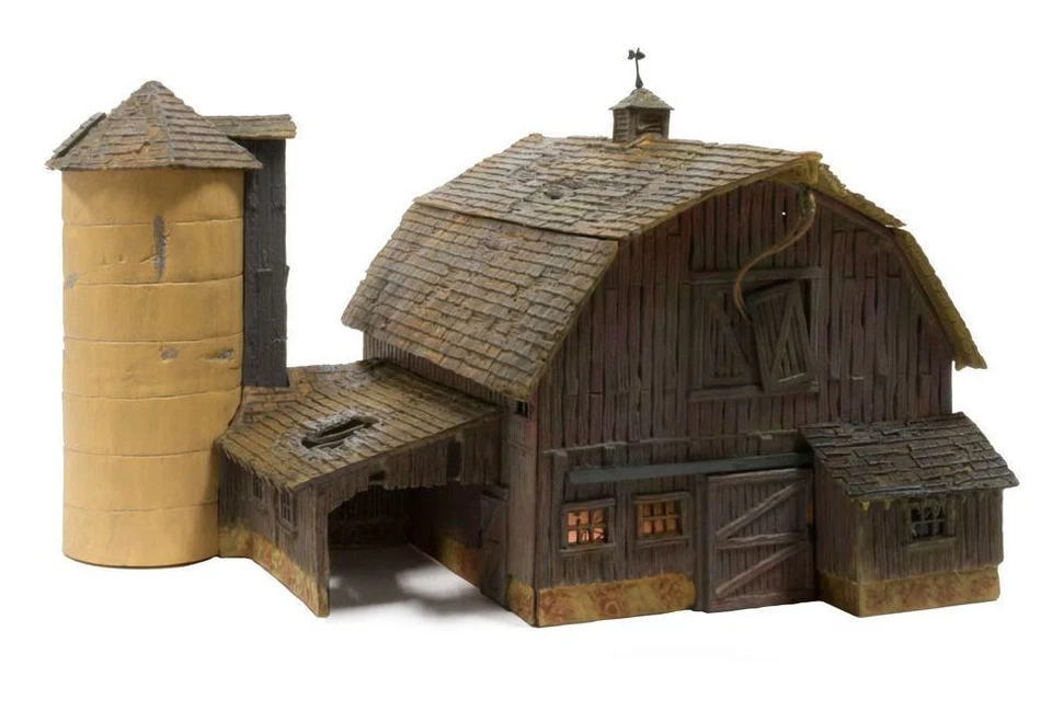 WOODLAND SCENICS 4932 N SCALE OLD WEATHERED BARN BUILT & READY farm WDS4932 NEW - Image 2 of 4