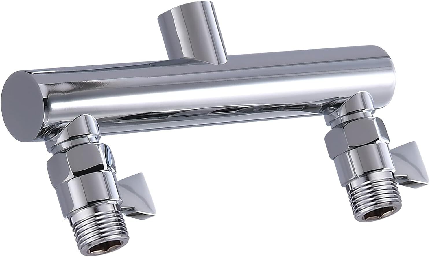 Double Outlet Shower Manifold with Shut off Valve,Suitable for Dual Sprayer Show