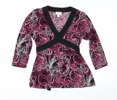 LOFT Damen Bluse rosa Viskosemischung Größe M