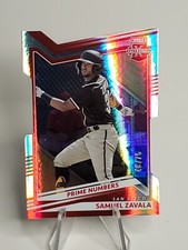 Samuel Zavala 2022 Elite Extra Edition Prime Numbers Red Die-Cut /75 SEE PICS