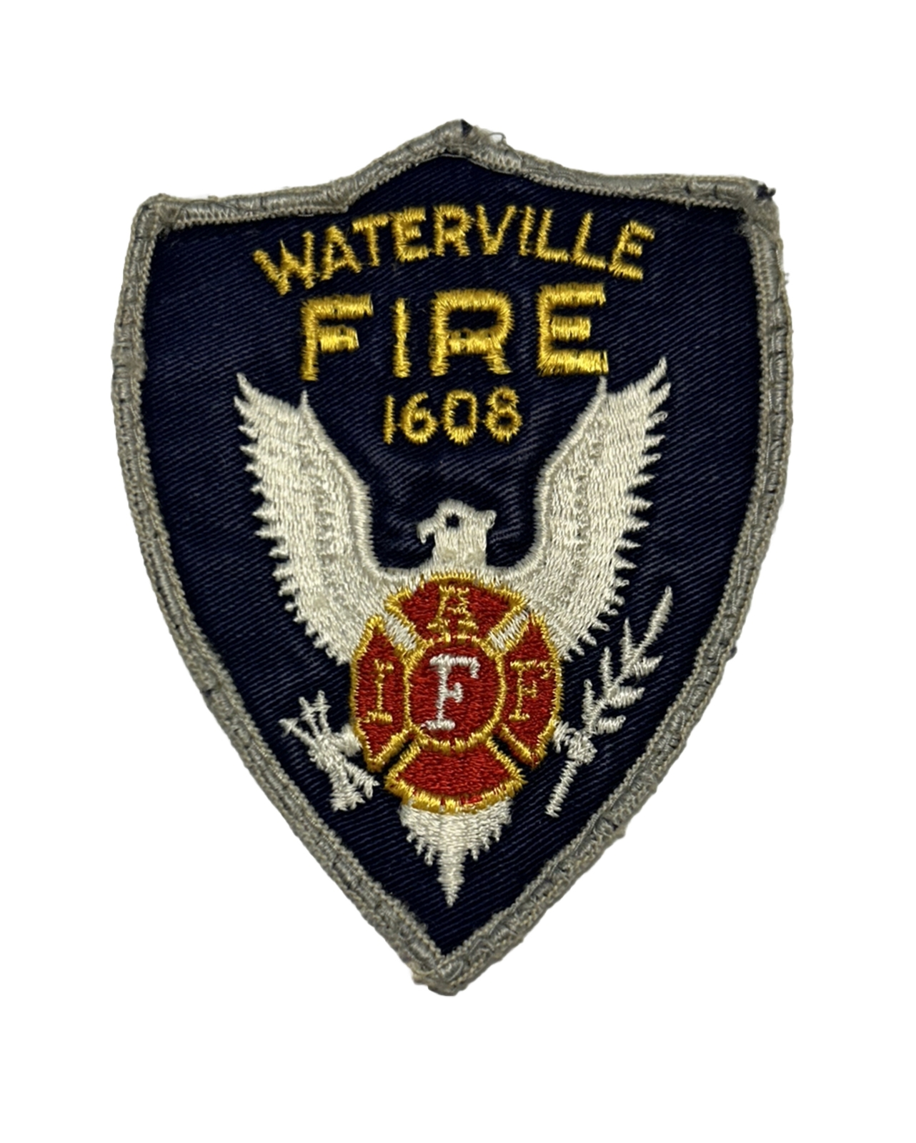 VINTAGE MAINE ME WATERVILLE FIRE DEPT PATCH KENNEBEC COUNTY IAFF