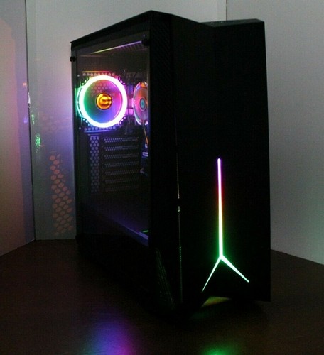 NEW RGB Quad Core Gaming PC Desktop Computer NVIDIA GTX 645 3.9 GHz 500 8GB RAM - Picture 4 of 10