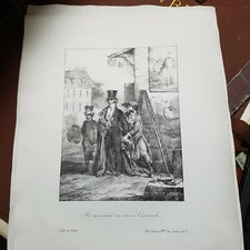 Lithographia CHARLET un vecchio compagno d'armi Napoleone divise MILITARIA 1830