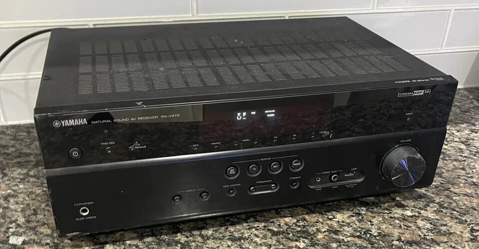 YAMAHA Receiver RX-V473 HDMI 5.1 Channel AV HDMI Home Stereo - For Parts/Repair - Image 2 of 4