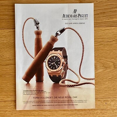 Audemars Piguet Royal Oak Form Vollendet 2007 Vintage Watch Ad Werbung Reklame