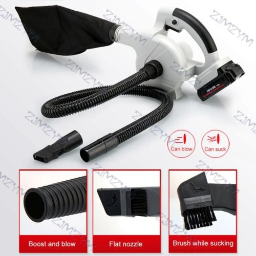 Soffiatore Elettrico Senza Fili 24V Aspirapolvere Soffiatore per Polvere Computer Pulitore - Foto 5 di 12