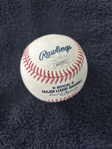 HIDEKI MATSUI SIGNED AUTOGRAPHED FULL NAME JAPANESE OML BASEBALL JSA COA YANKEES - Picture 3 of 4
