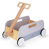 Mamabrum Kinder-Spielzeugwagen Aus Holz Zum Schieben Und Ziehen Mit GummiräDern
