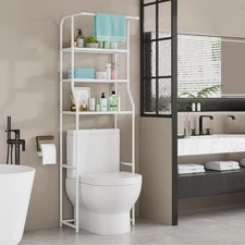 Over The Toilet Storage Shelf, 3-Tier Freestanding Bathroom Organizer with To...