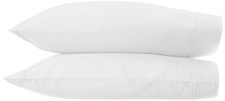 100 Organic Cotton 300 Thread Count Pillowcase, Standard Set, King, White, 2...