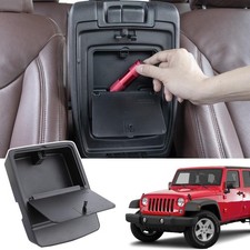 JKCOVER Center Console Hidden Organizer Box Compatible with Jeep Wrangler JK/...
