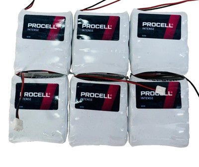 lot of 6 = Procell Intense Power Alkaline Battery Pack = PXBP- STYLE-28110 6V