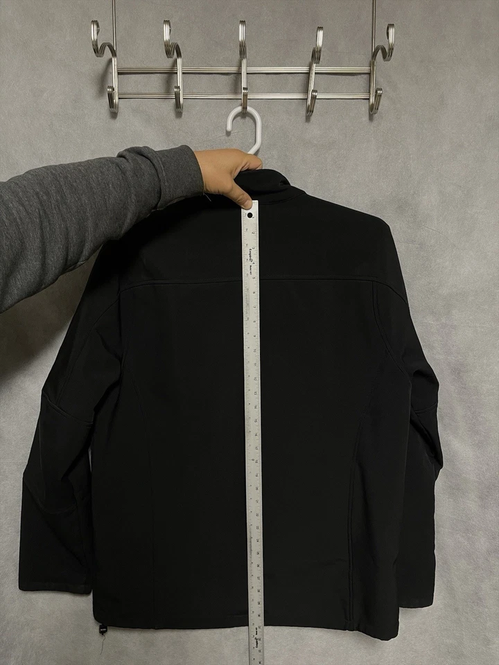 Cadillac Jacket Men L Black Gray Zip Fleece Lined Car Dealer Employee Softshell - Image 4 of 4