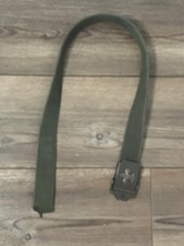 Boy Scout Green Belt with Metal Buckle Web Style 1.5" Wide 31" Long