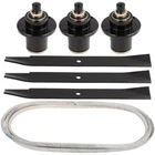 Deck Blade Belt Spindle Kit Set for 60 Inch Bad Boy CZT ZT Pup 037-6015-50