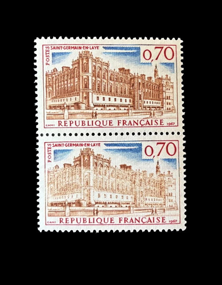 VARIETE RARE EN L’ÉTAT 1501YT**CHATEAU TOTALEMENT DEPOUILLE TENANT A NORMAL HAUT - Photo 1/2