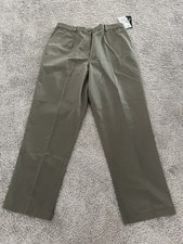 L.L Bean Women  s Twill Pants Dusty Olive Size 18 NWT