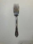SALE Wallace Rose Point Sterling Silver VTG Flatware Cold Meat Srvng Fork 8 1/8"