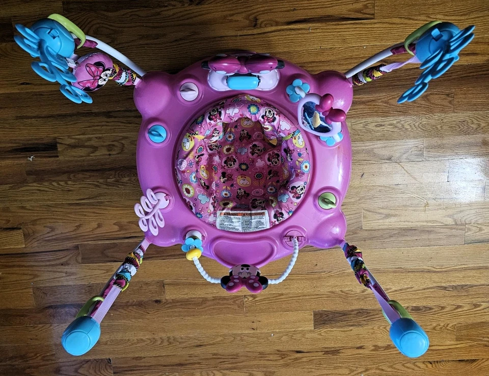 Camiseta Bright Starts Disney Baby Minnie Mouse Peekaboo atividade - Imagem 2 de 4