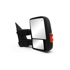 RH Towing Mirror 99-16 F250-F550 Power Heated LED Signal Aux Light Black