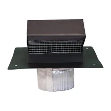 Galvanized Steel 4x10.5-in Vent Pipe Roof Flashing for Bath/Dryer 🏠