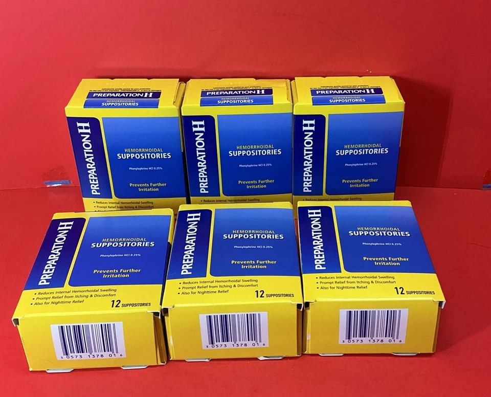 6件装制备H痔疮补充剂瘙痒,12ct(08/26) — 第 2/3 张图片