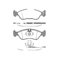 Bremsbelagsatz Scheiben 17,3 Mm Triscan Iam-Expertise FüR U.A. Opel Vectra