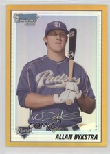 2010 Bowman Chrome Prospects Gold Refractor 34/50 Allan Dykstra #BCP44 4r3