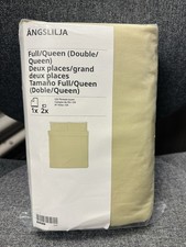 Ikea ANGSLILJA Queen/Full Duvet Cover w/2 Pillowcases Bed Set Light Sage Green