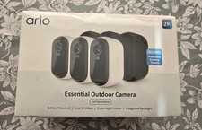 Arlo Essential Outdoor Camera 2nd Gen 2K Wireless Battery Spotlight Outdoor 3Pk