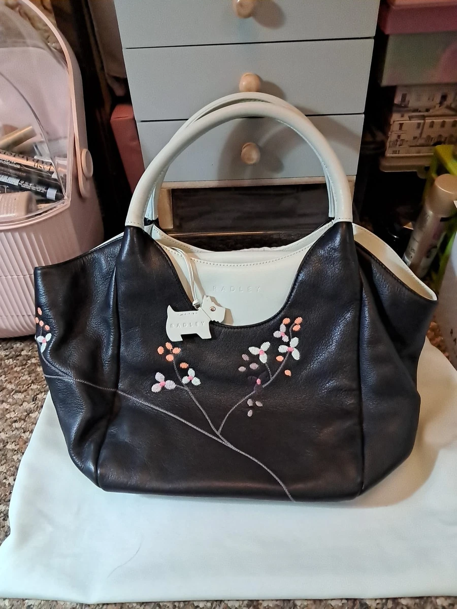 RADLEY London Bloom & Grow Large Bifold Purse for Women, in Copper Pink Smooth Leather with Applique Flowers, Holds 12 Cards