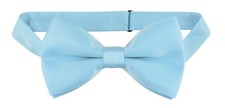 BOWTIE Solid Baby BLUE Color Mens Bow Tie for Tuxedo or Suit