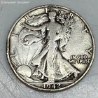 1942 US Walking Liberty Half Dollar Coin 13 Grams