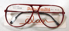Vintage ELAN 605 Col.1 Red Amber 56/18 Carbon Eyeglass Frames New Old Stock 33