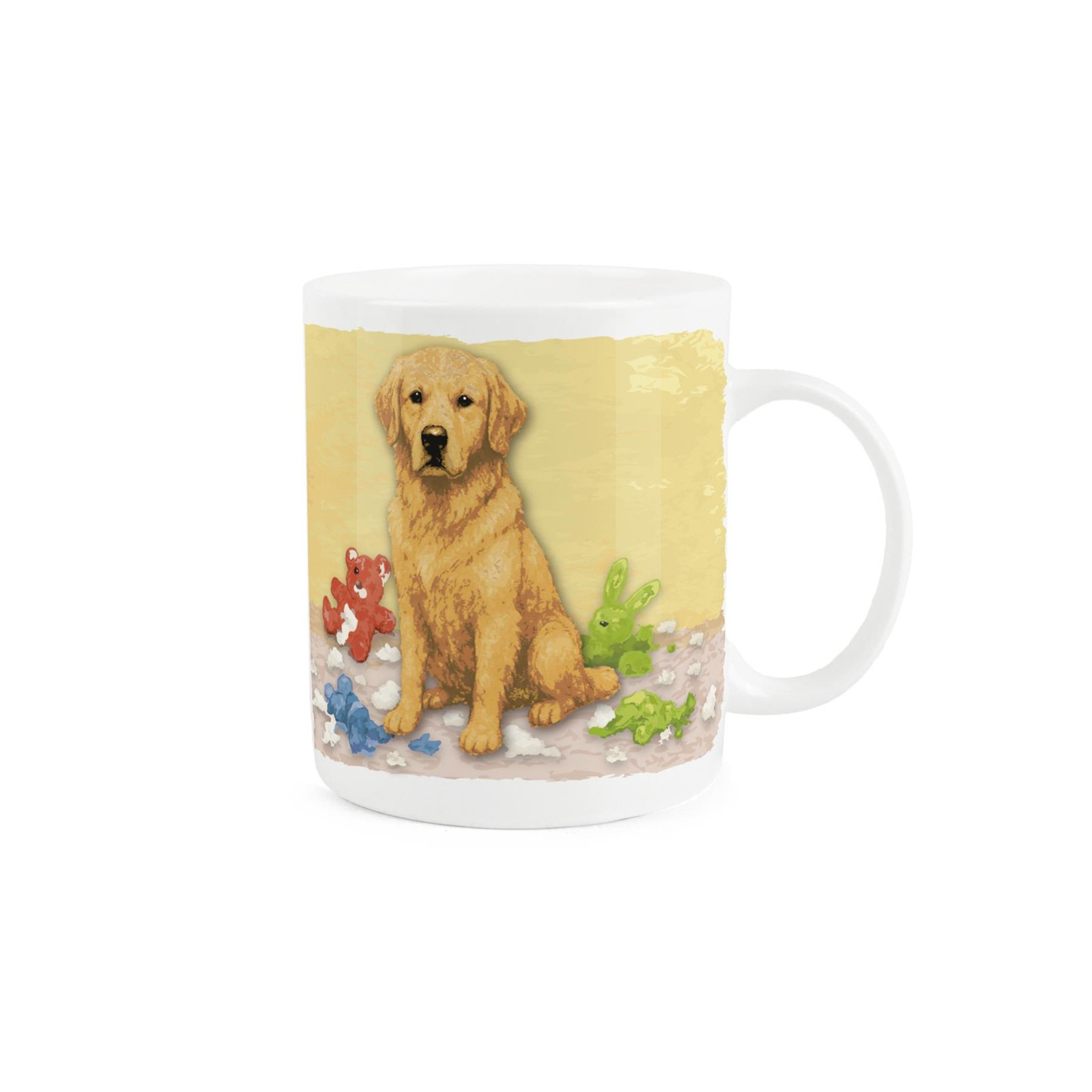 Golden Retriever Bone China Mug - Silence Is Golden - Tea/Coffee Cup Gift