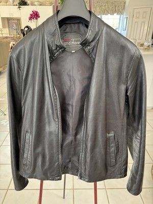 Bata and More Italian Leather Men s Jacket. Black Butter Soft Vera Pelle.SZ Med.