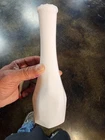 Vintage EO Brody Co. 8 1/2" White Milk Glass Bud Vase Geometric