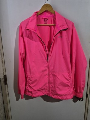 OakleyNeon  pink High-Vis  full zip athletic jacket lightweigt Sports sz.XXL/TTG