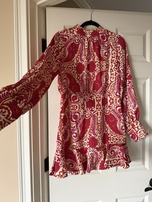 Fabrik Gorgeous Bright Pink Dress, Size Medium NWT