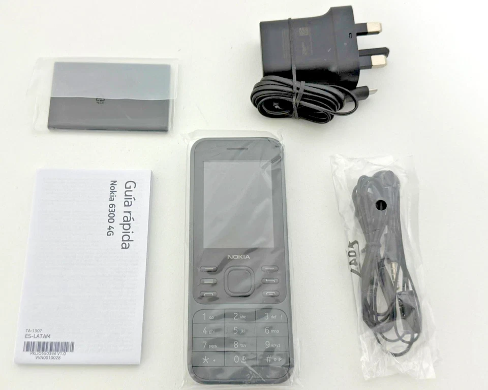 BRAND NEW GENUINE NOKIA 6300 4G - UNLOCKED - CHARCOAL - 4GB - WIFI - BLUETOOTH - Image 2 of 2