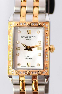 Raymond Weil Two-Toned Women s 18K Gold Diamond Mother Of Pearl Dial Sapphire