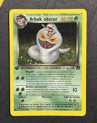 Carte Pokémon Wizards Team Rocket - Arbok Obscur 2/82 Edition 1 - Français - Photo 1/2