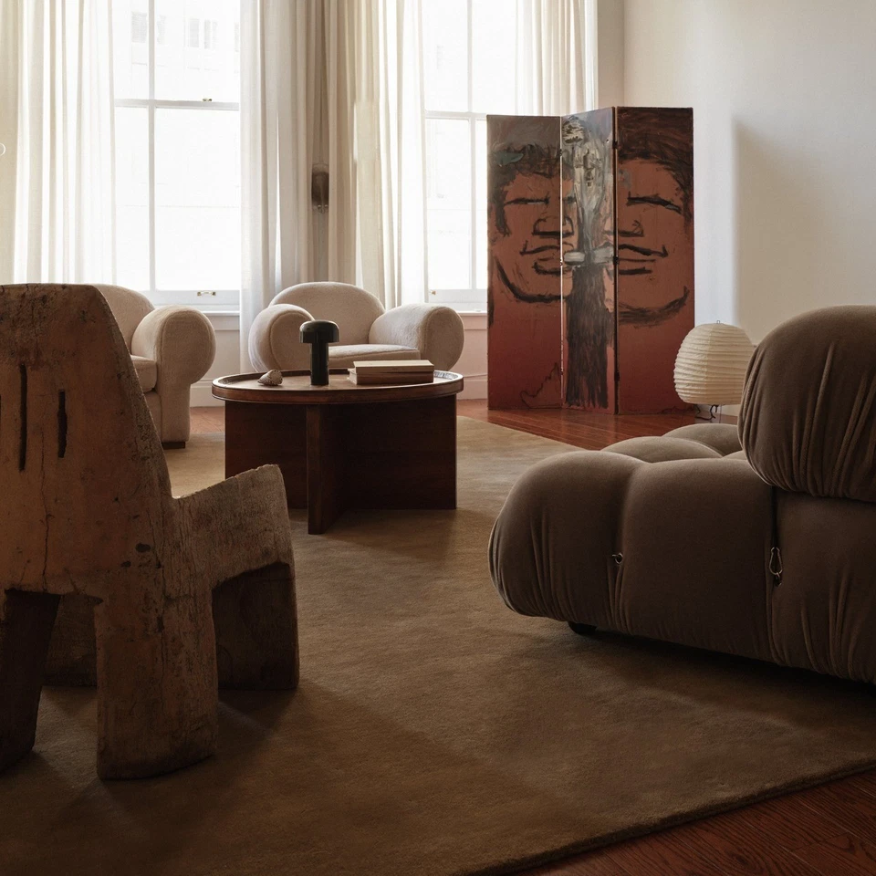 Hand-Tufted Wool Rug 8x10 ft – Grand Chestnut Nordic Knots Handmade Area Rug - Image 4 of 4