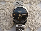 Vintage 90's Seiko 5 Watch/17 Jewels/ Day Date Japan Made/Men's Wristwatch/Used