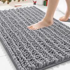 Bathroom Rugs Mat 30X20, Extra Soft Absorbent Chenille Bath Rugs, Non Slip Rubbe