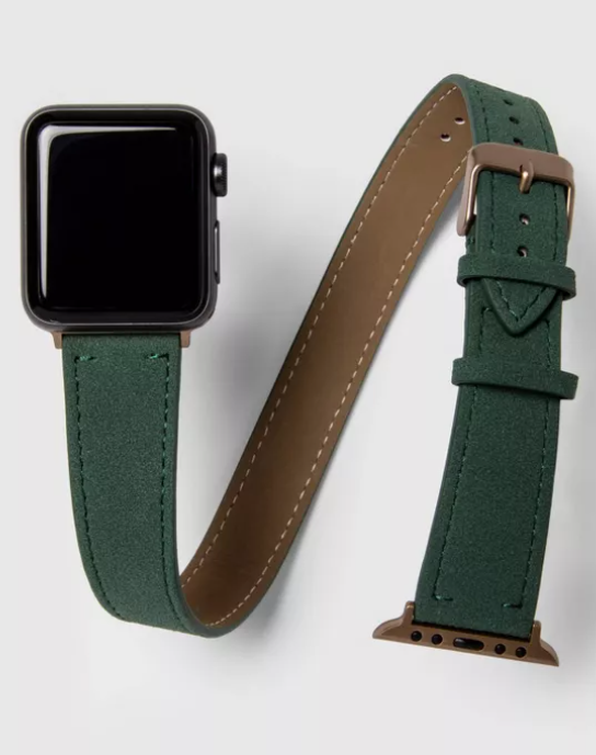 heyday Apple Watch Double Wrap Band 38/40mm Green Suede eBay