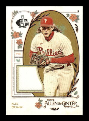 2024 Topps Allen & Ginter #AGR-ABO Alec Bohm A&G Relics Full Size A