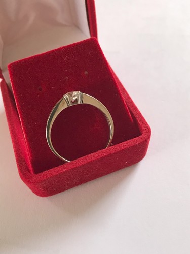 Brillantring Ring Vorsteckring Halbkaräter Weißgold Gr 62 (0,49 ct) in Weißgold - Bild 9 von 16