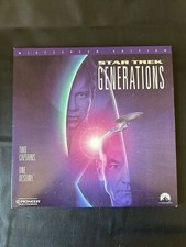 Star Trek Generations Laserdisc Laser Disc LD 1995 Wide Screen Edition